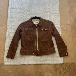 Dolce & Gabbana Junior Leather Jacket